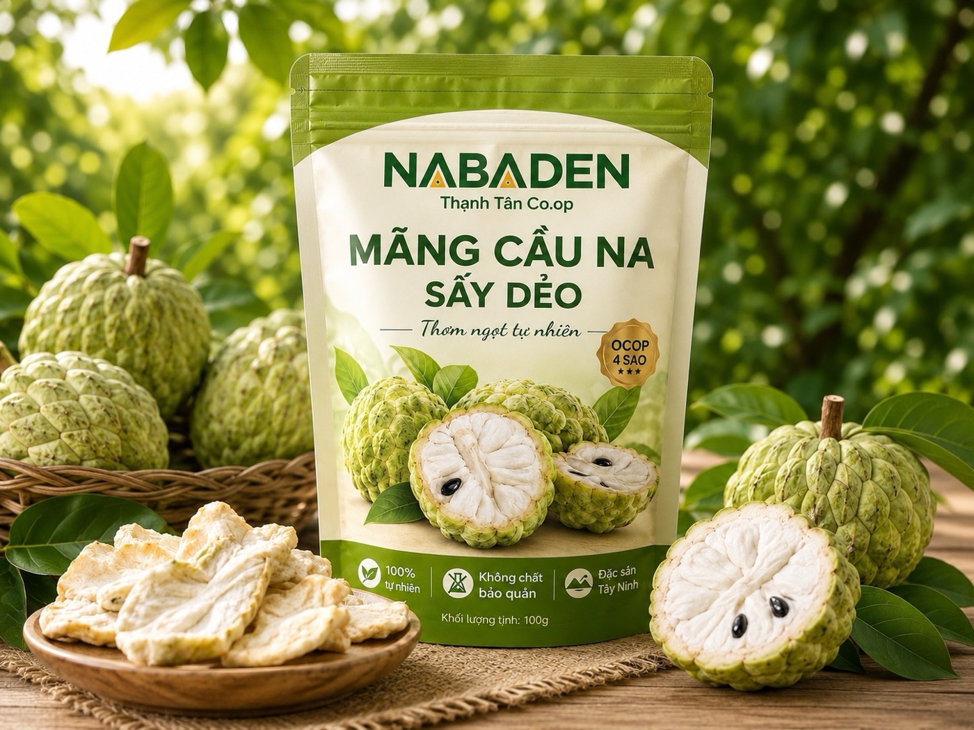 Mãng cầu na sấy dẻo NABADEN